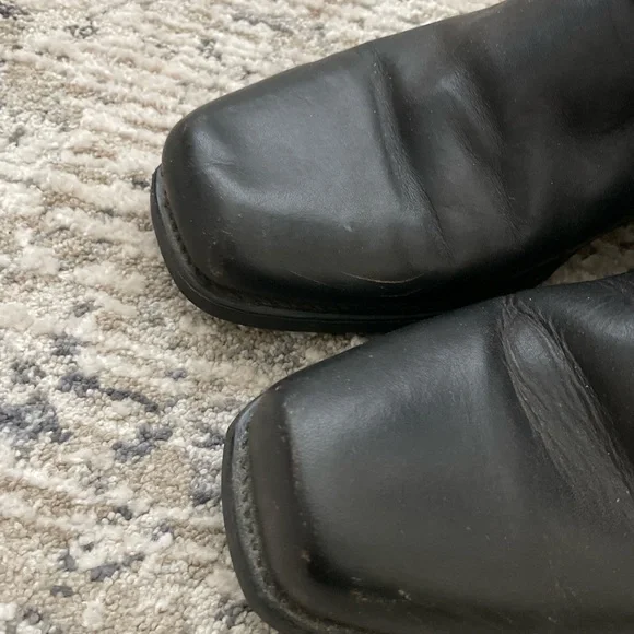 Vtg 80s Biker Boots Harness Moto Made IN USA Leather Maxitred Motorcycle Sz 8.5 - Picture 11 of 15